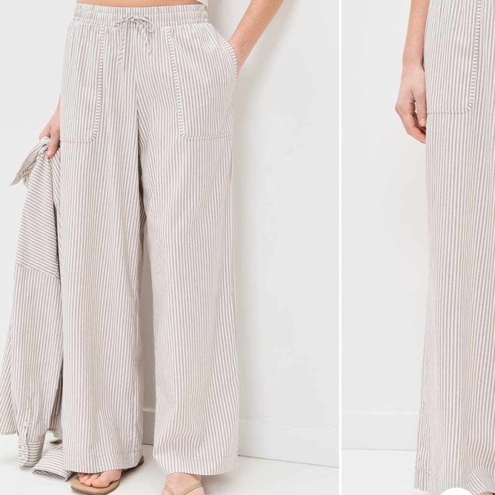 Splendid x Cellajane Blog Poplin Stripe Pants